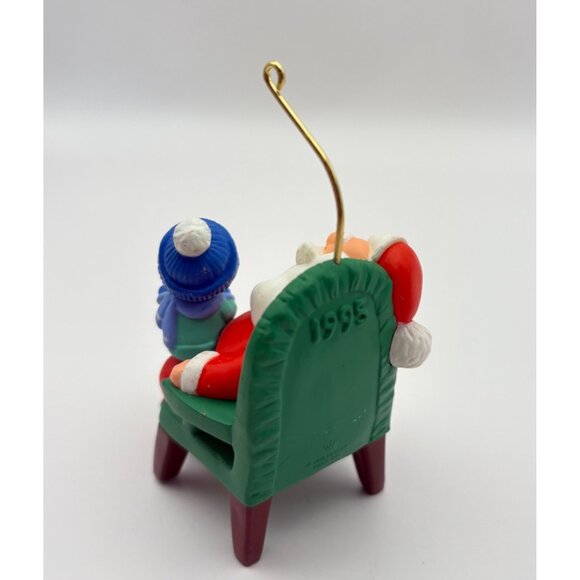 Hallmark Dream On Christmas Ornament Santa Claus Snoozing Child Wish List 1995 - Picture 4 of 7